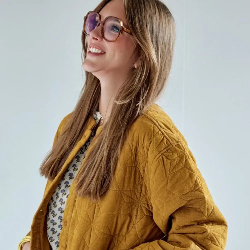 Bonheur du Jour Giacca da donna trapuntata in velluto - Bronzo