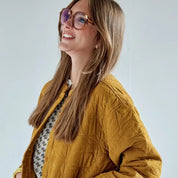 Bonheur du Jour Giacca da donna trapuntata in velluto - Bronzo