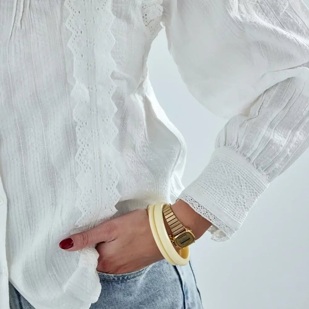 Bonheur du Jour Blusa donna Isla - Bianco