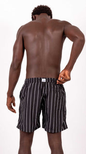 Kostumari FRANCO righe nere costume da bagno boxer