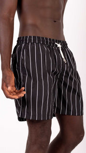Kostumari FRANCO righe nere costume da bagno boxer