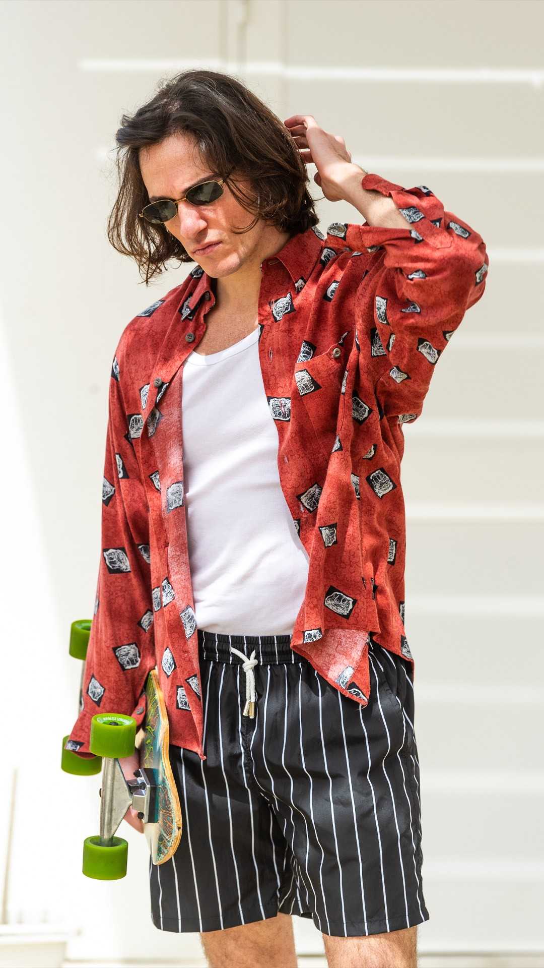 Kostumari FRANCO righe nere costume da bagno boxer