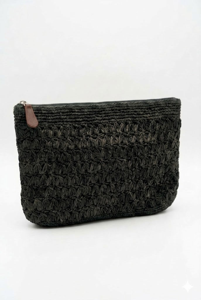 NATURELLEMENT - Pochette in Rafia Intrecciata a Mano gabrielle 2
