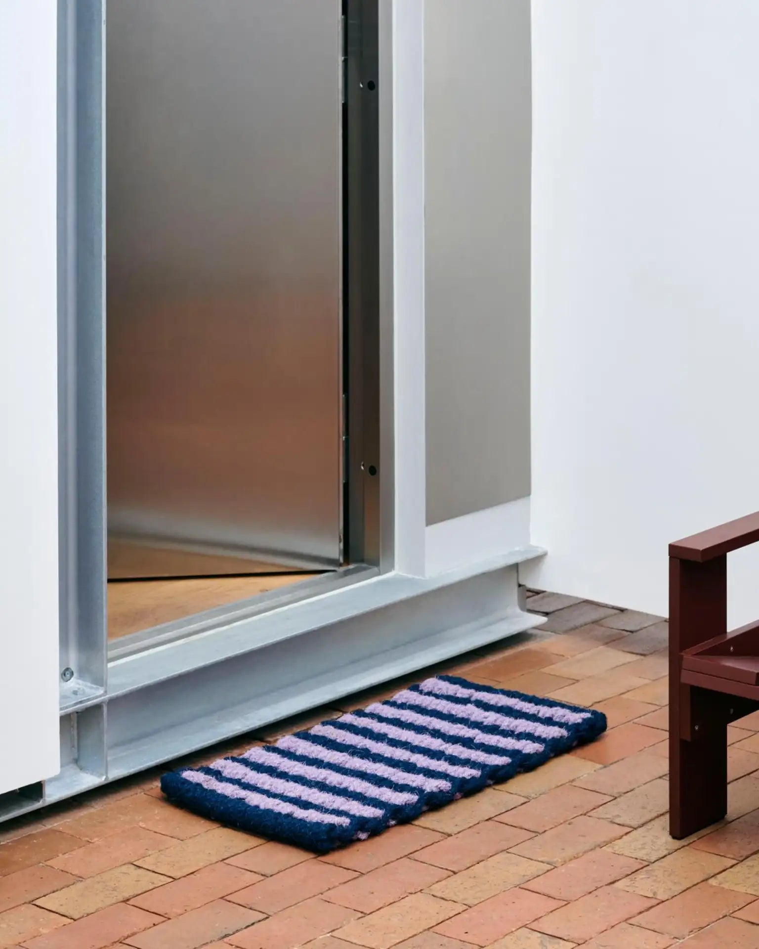 HAY Zerbino Coco Door Mat Stripe Wide Lavanda