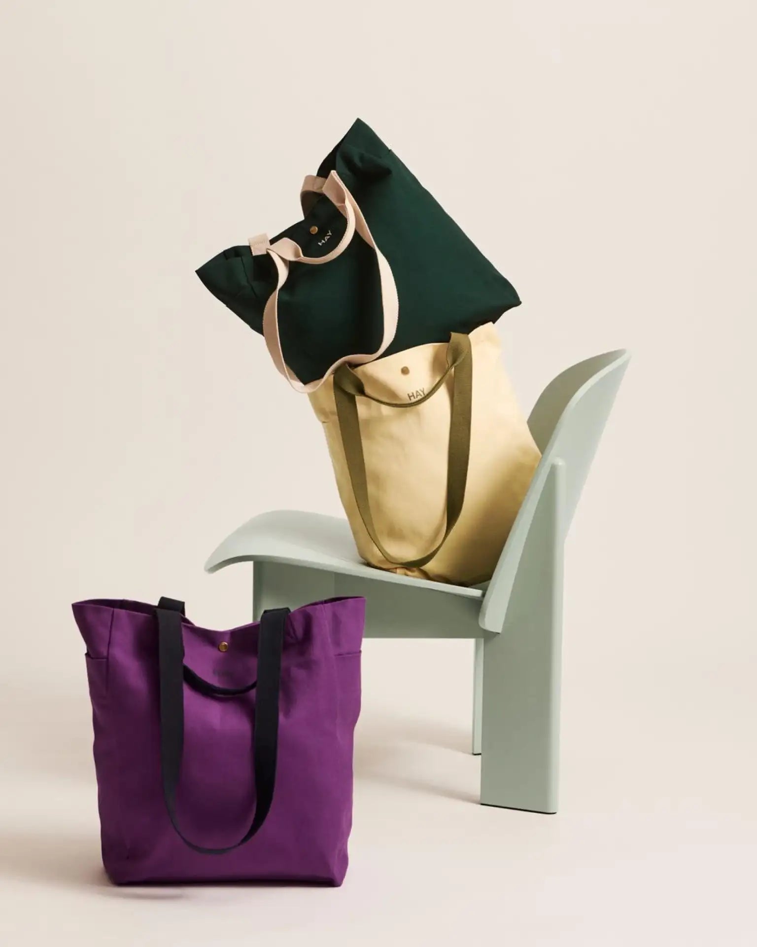 Hay borsa tote media gialla