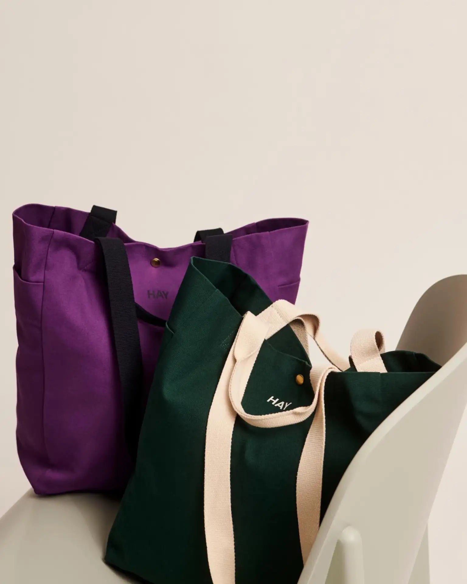 HAY Borsa Tote Media Verde