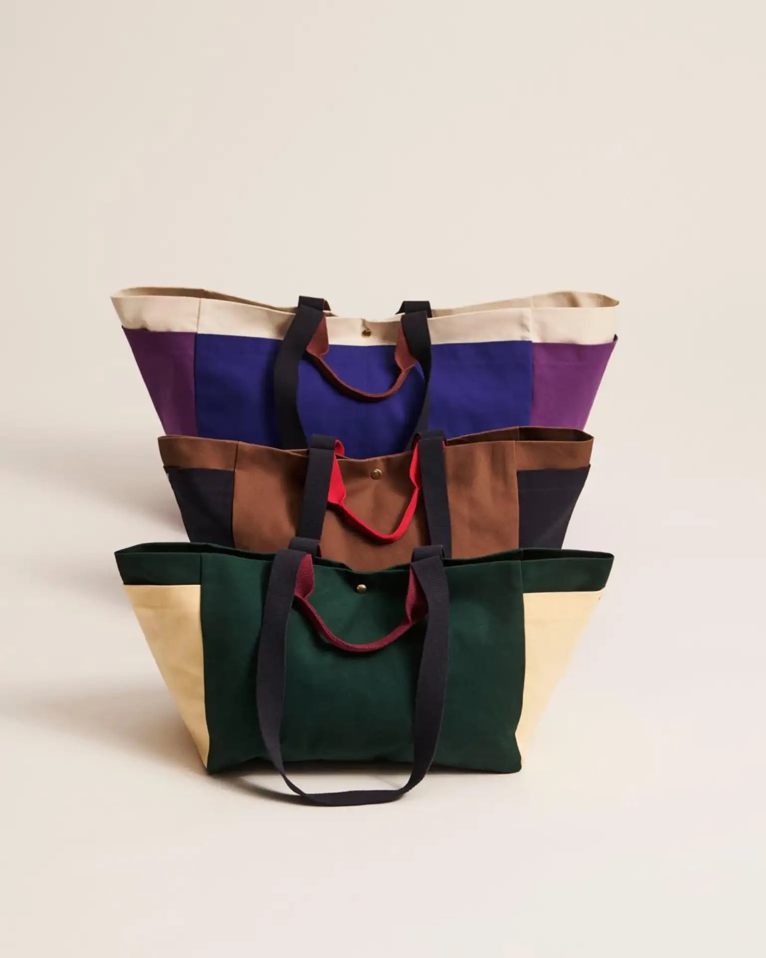 Hay borsa tote piccola marrone
