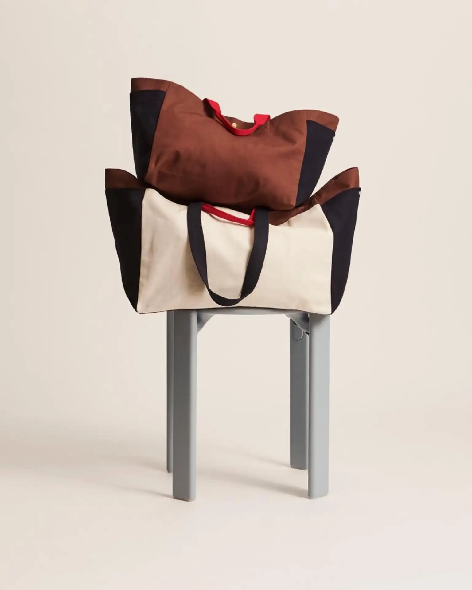 Hay borsa tote piccola marrone