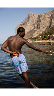 Kostumari HIERA azzurro costume da bagno boxer