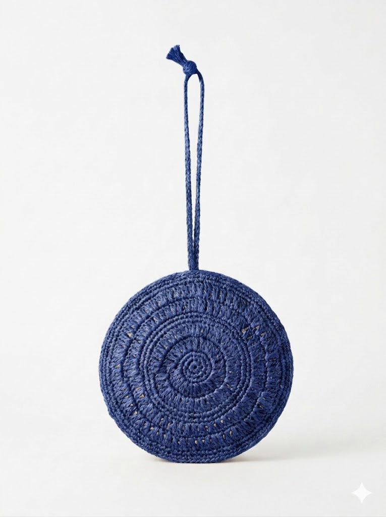 NATURELLEMENT- Eleganza Artigianale da Polso Pochette Aurore INDACO