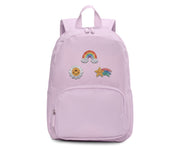 Tutete - Zaino Solid Color Lavender+6 Toppe Autoadesive Happy Day