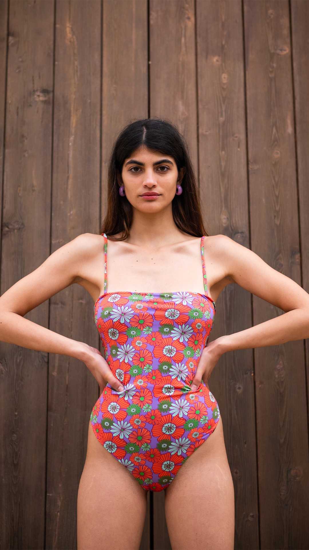 Kostumari MAUI fiori costume da bagno donna intero