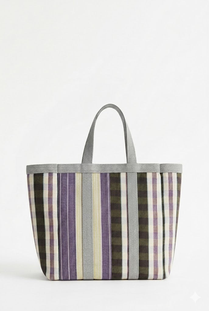 Babachic borsa Picnic Medium– Grigio/viola