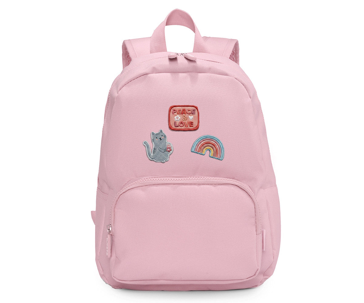 Tutete - Zaino Solid Color Pink+6 Toppe Autoadesive Fantasy