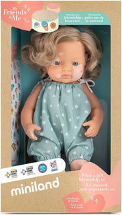 Miniland Bambola caucasica femmina con vitiligine di 38cm